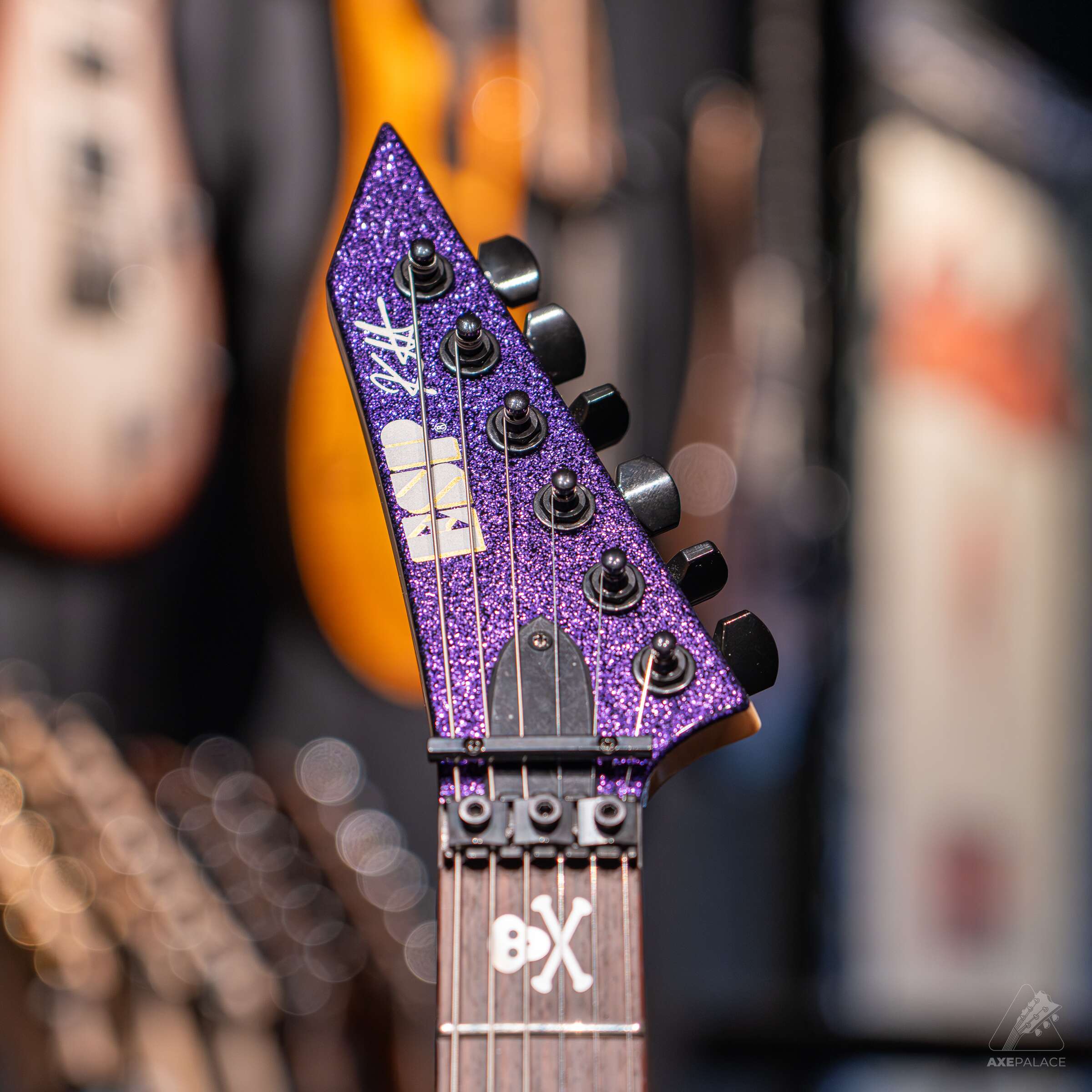 ESP KH-2 Purple Sparkle Kirk Hammett Signature Guitar - Image 3