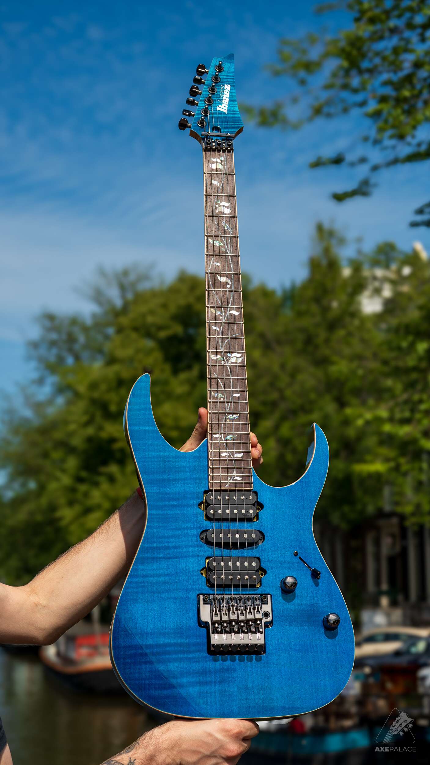 Ibanez J-Custom RG8570Z Royal Sapphire Blue - Image 7