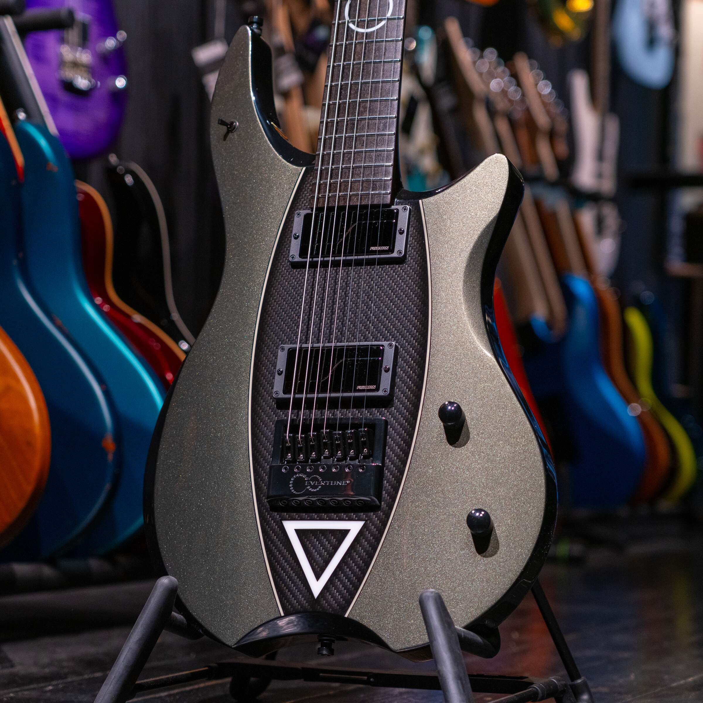 Framus Masterbuilt Stormbender 7-String Devin Townsend Signature - Olive Green Metallic - Image 2