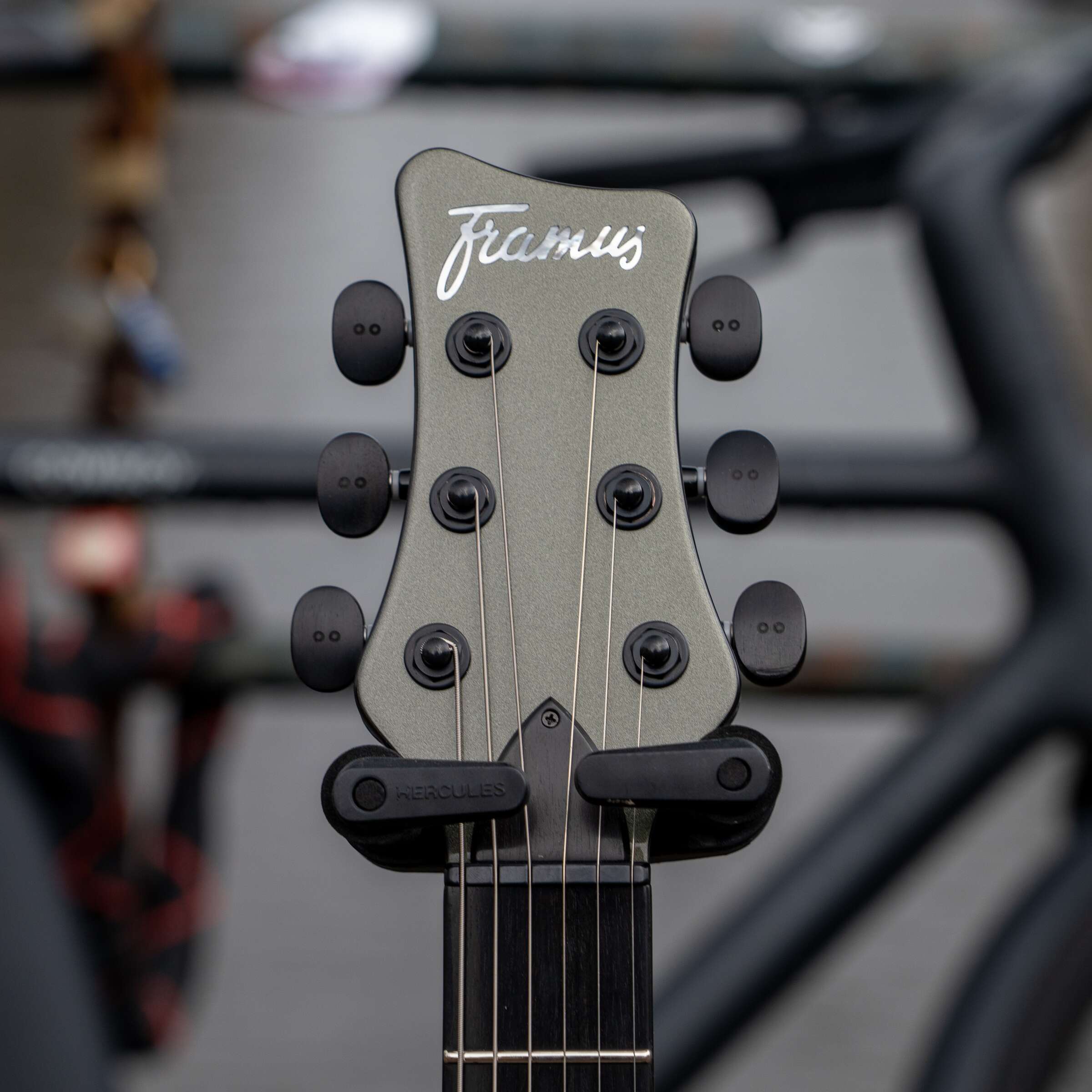 Framus Masterbuilt Stormbender 6-String Devin Townsend Signature - Olive Green Metallic - Image 7