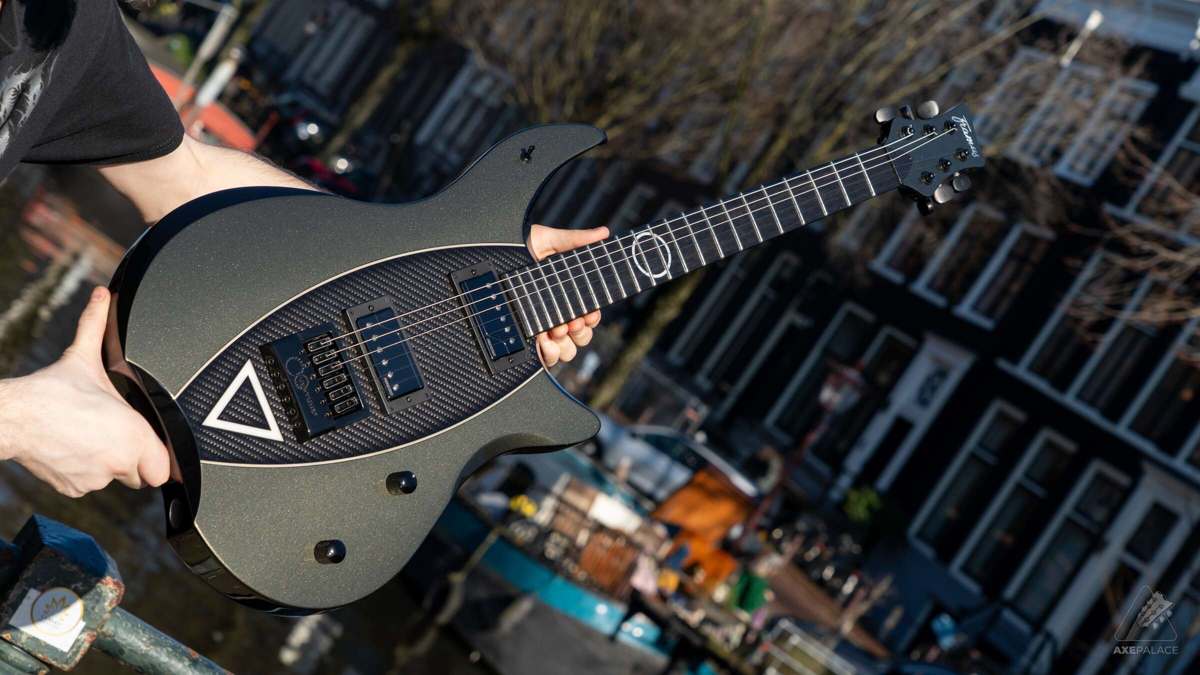 Framus Masterbuilt Stormbender 6-String Devin Townsend Signature - Olive Green Metallic - Image 12