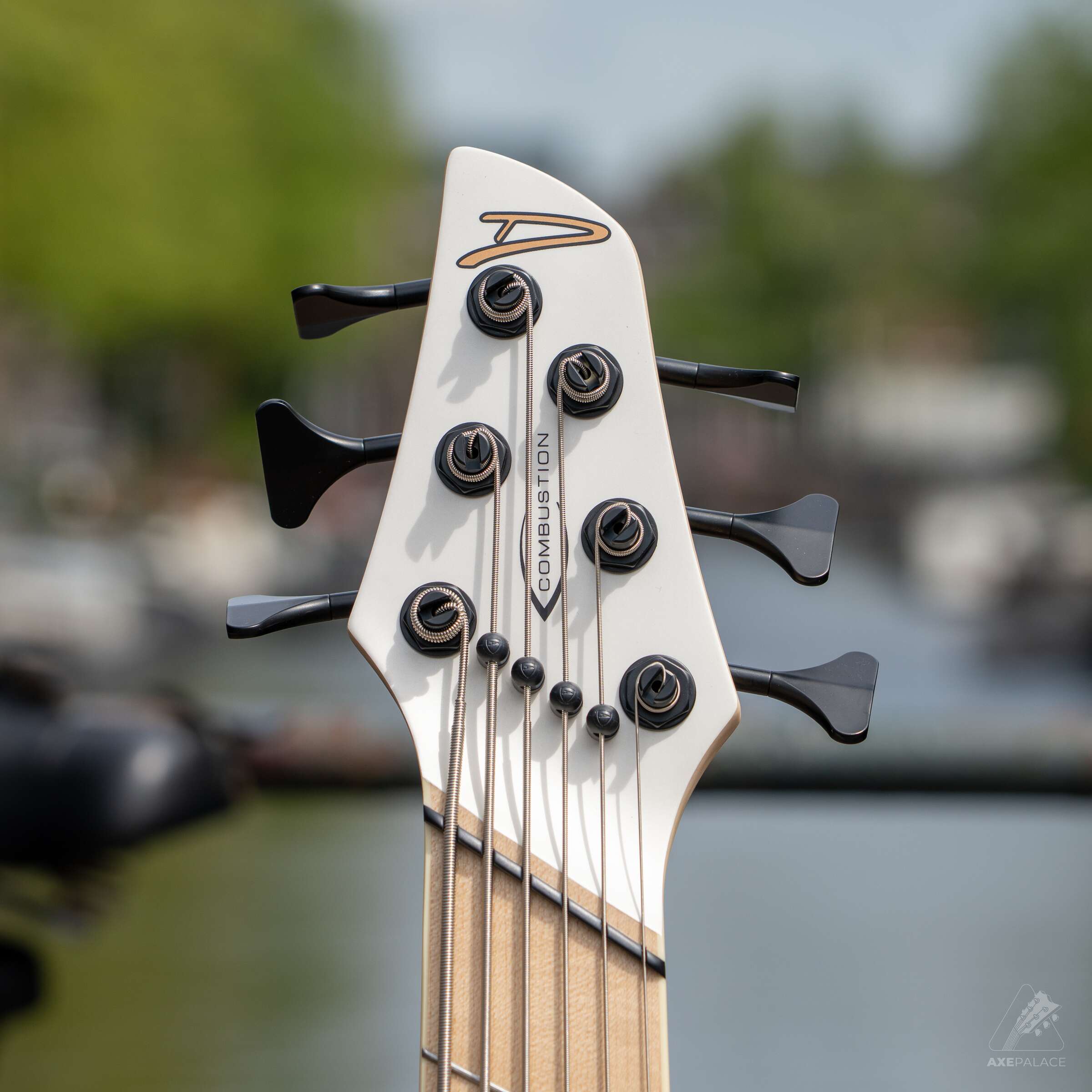 Dingwall NG3 6-String Bass Adam "Nolly" Get Good signature in Matte Ducati White - Image 3