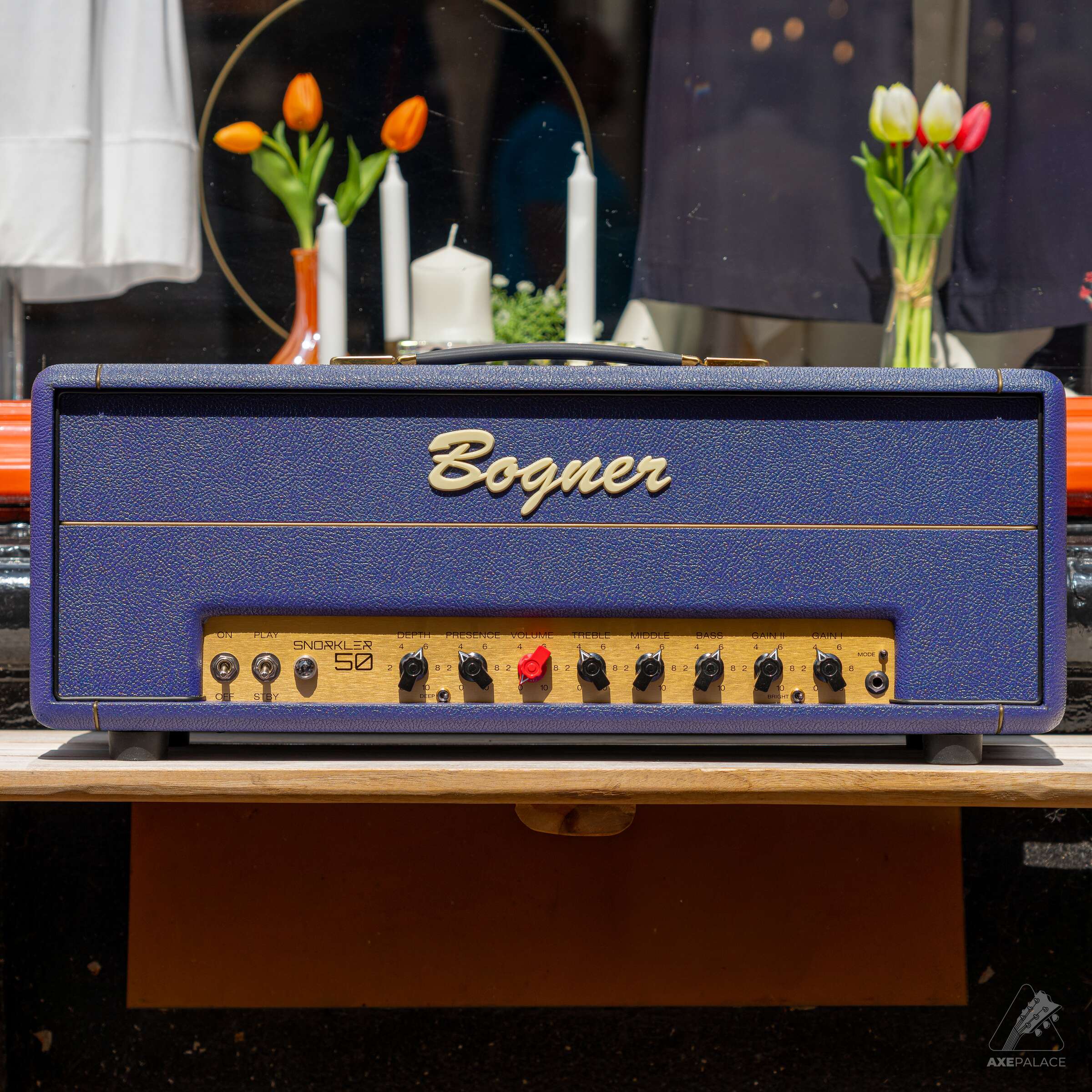 Bogner Snorkler 50 watt EL34 Amplifier head - Purple Tolex - Image 2