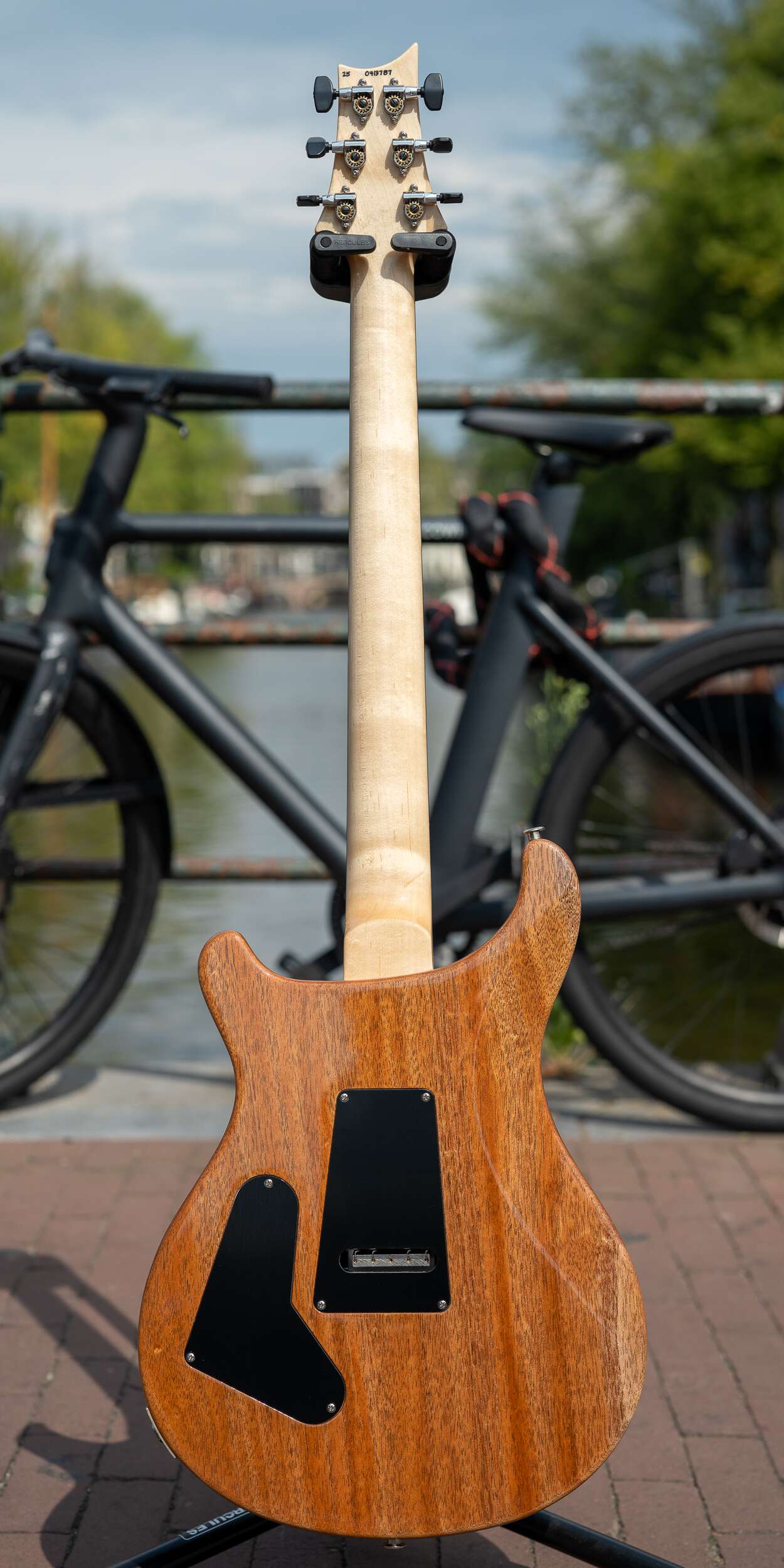 PRS Custom 24 "Floyd" - Black Top (Natural Back) - Image 4