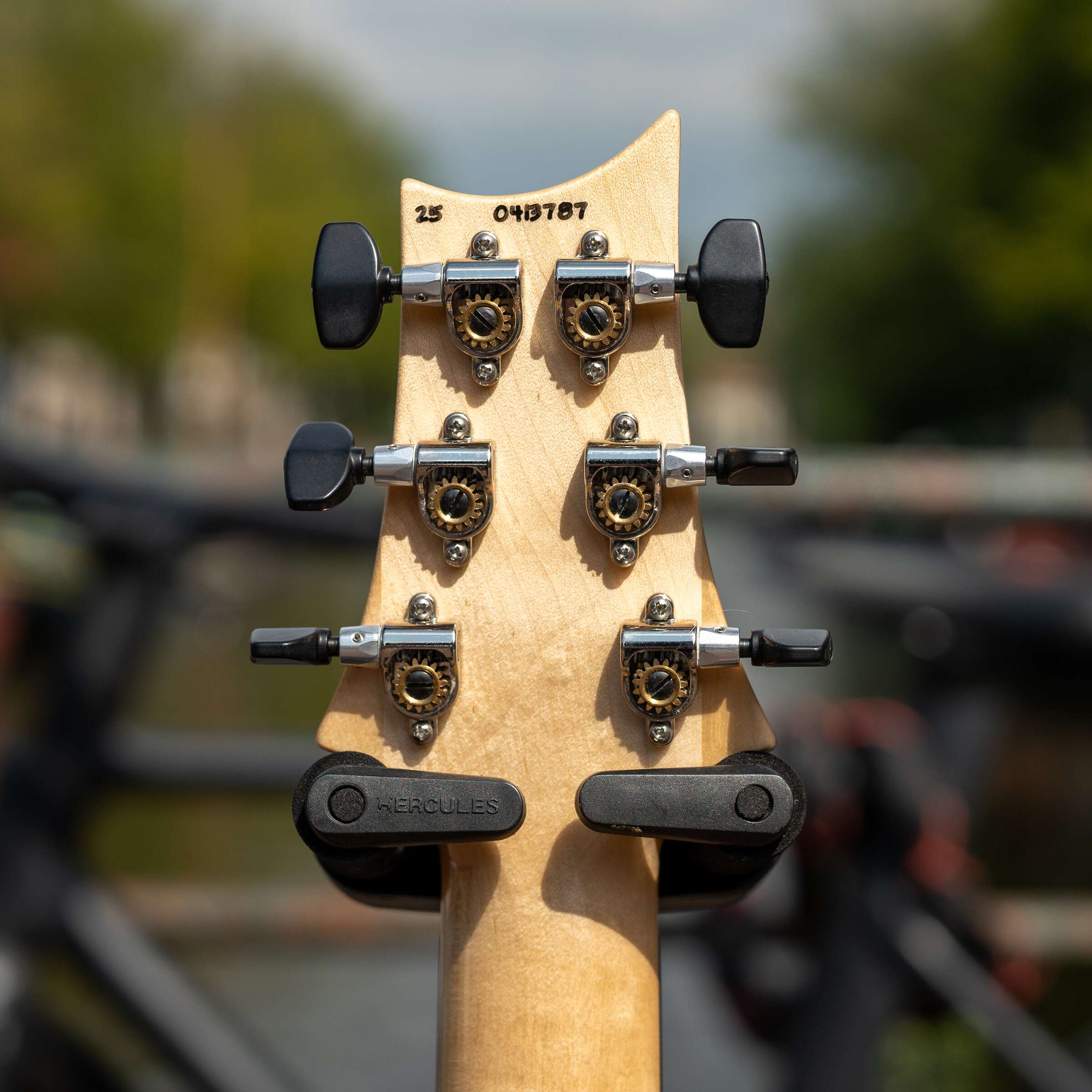 PRS Custom 24 "Floyd" - Black Top (Natural Back) - Image 6