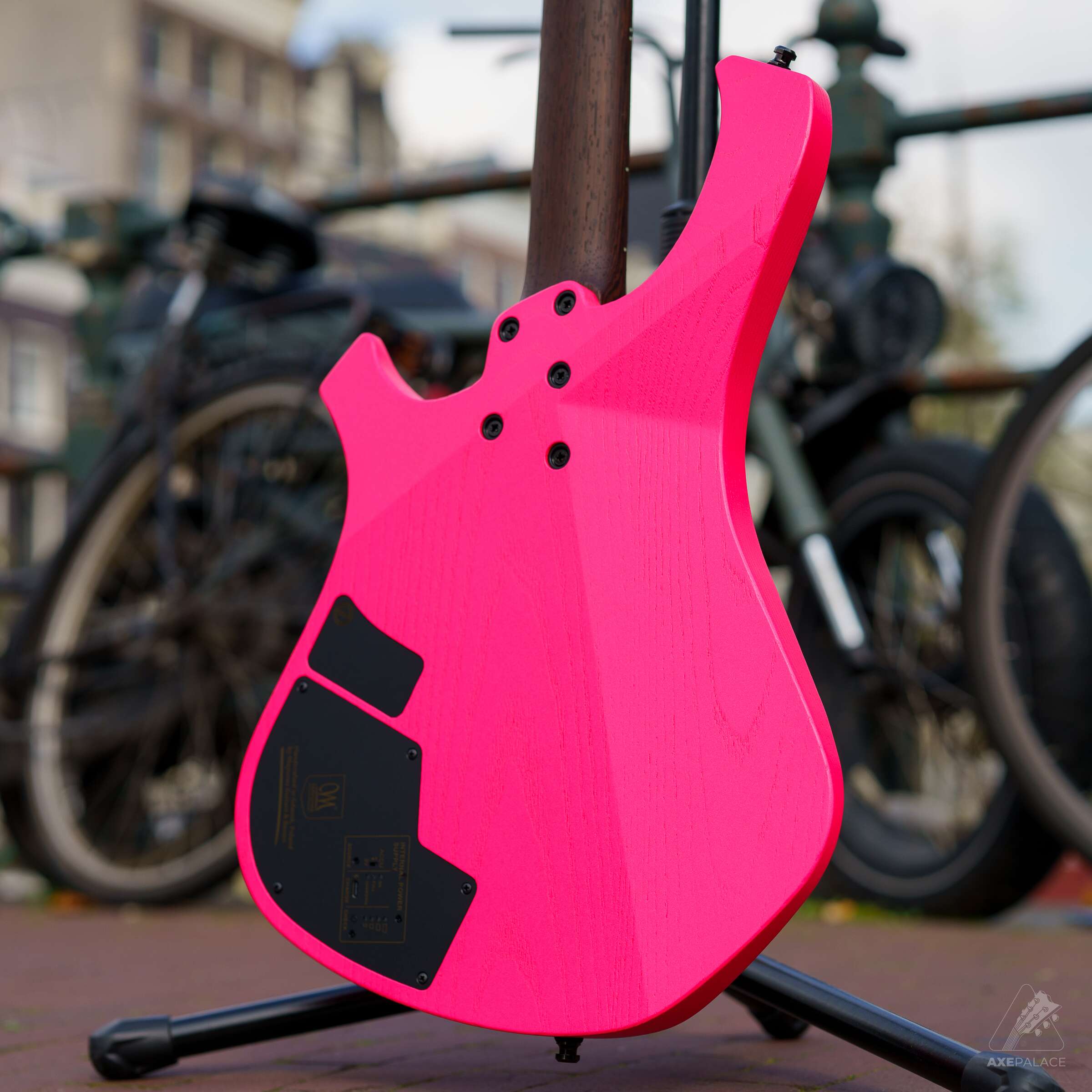 Mayones Ori Enji 4-string Multiscale Bass - Hot Pink - Image 5