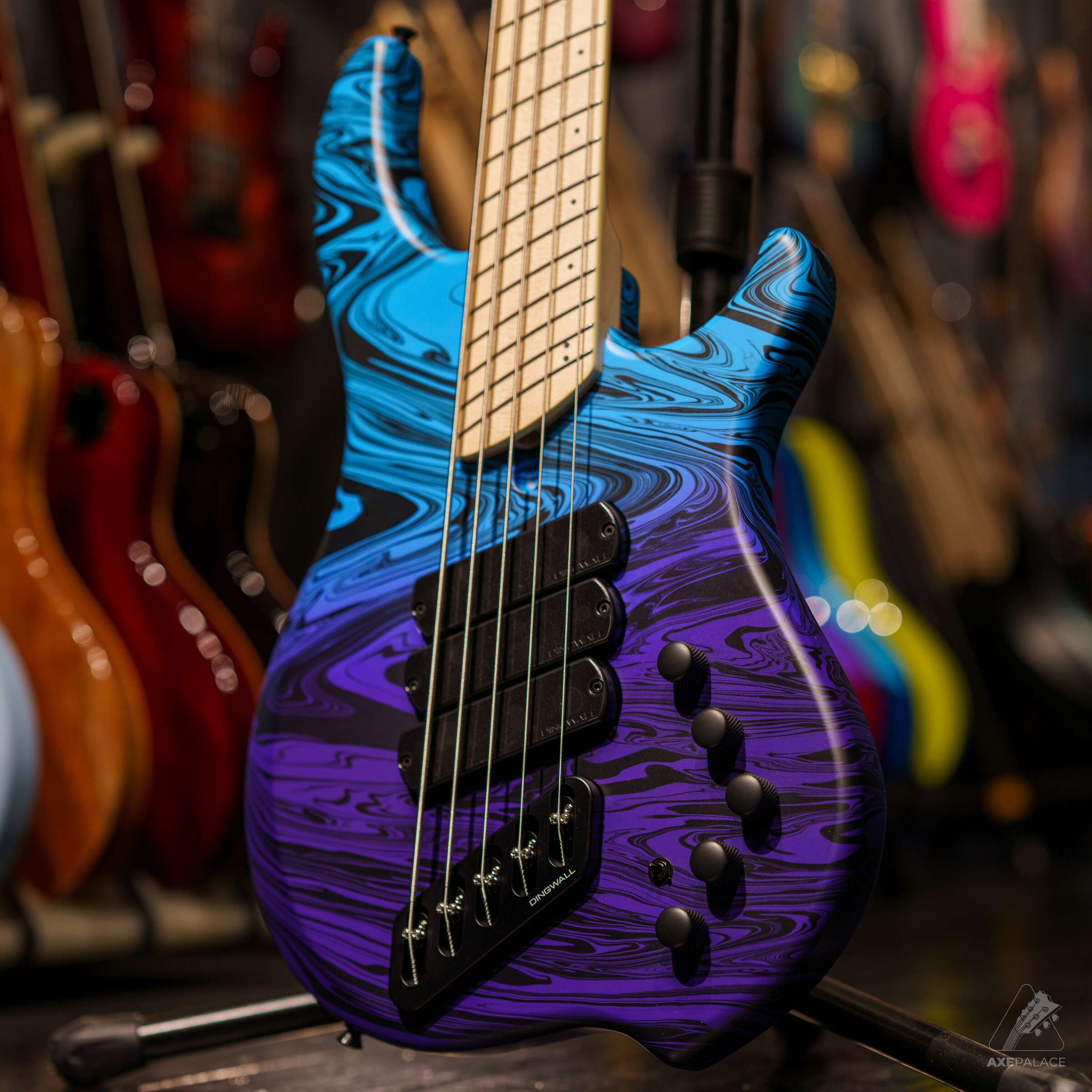 Dingwall NG3 5-String Adam "Nolly" Getgood Signature Bass - Blue Purple Fade Swirl Limited Edition - Image 3