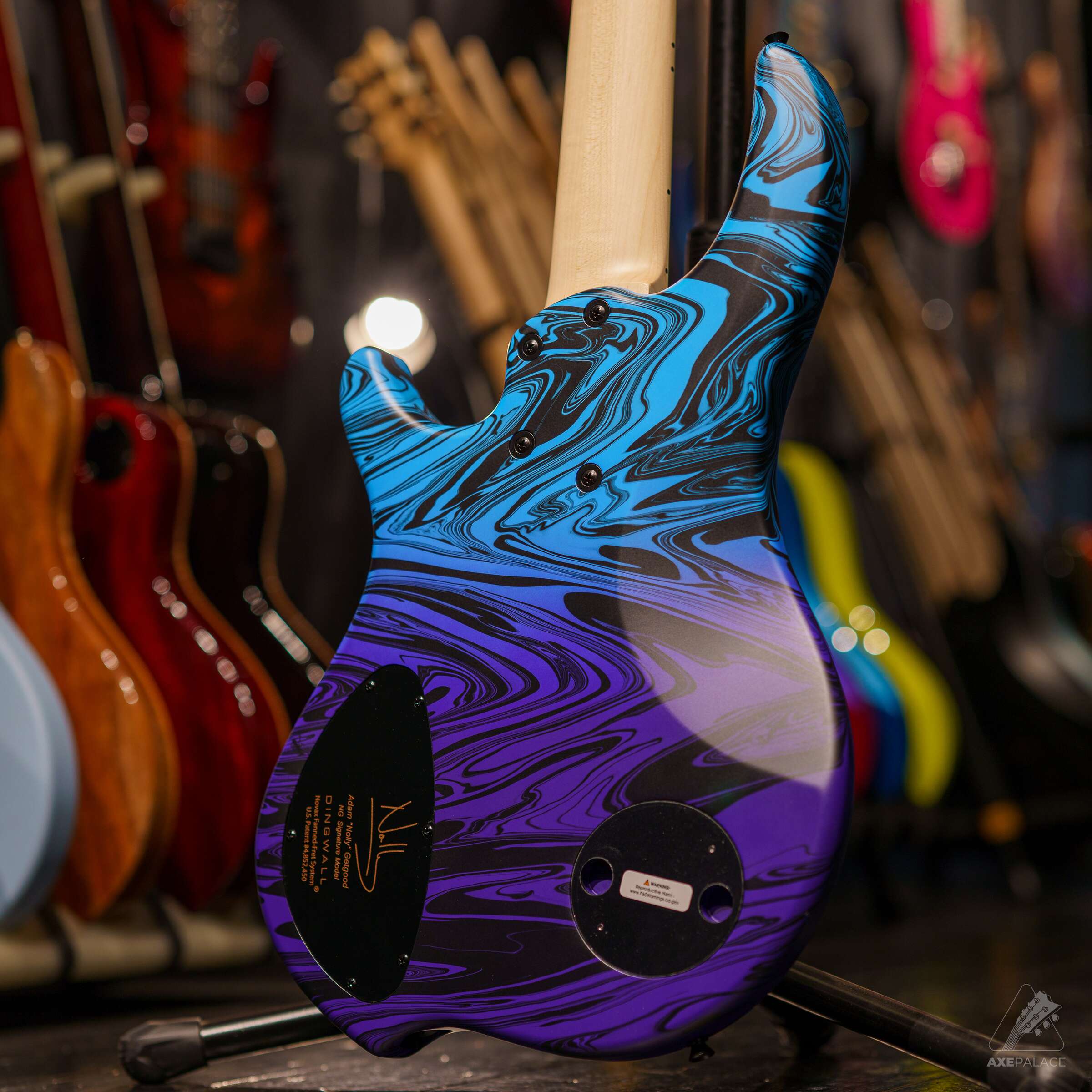 Dingwall NG3 5-String Adam "Nolly" Getgood Signature Bass - Blue Purple Fade Swirl Limited Edition - Image 6
