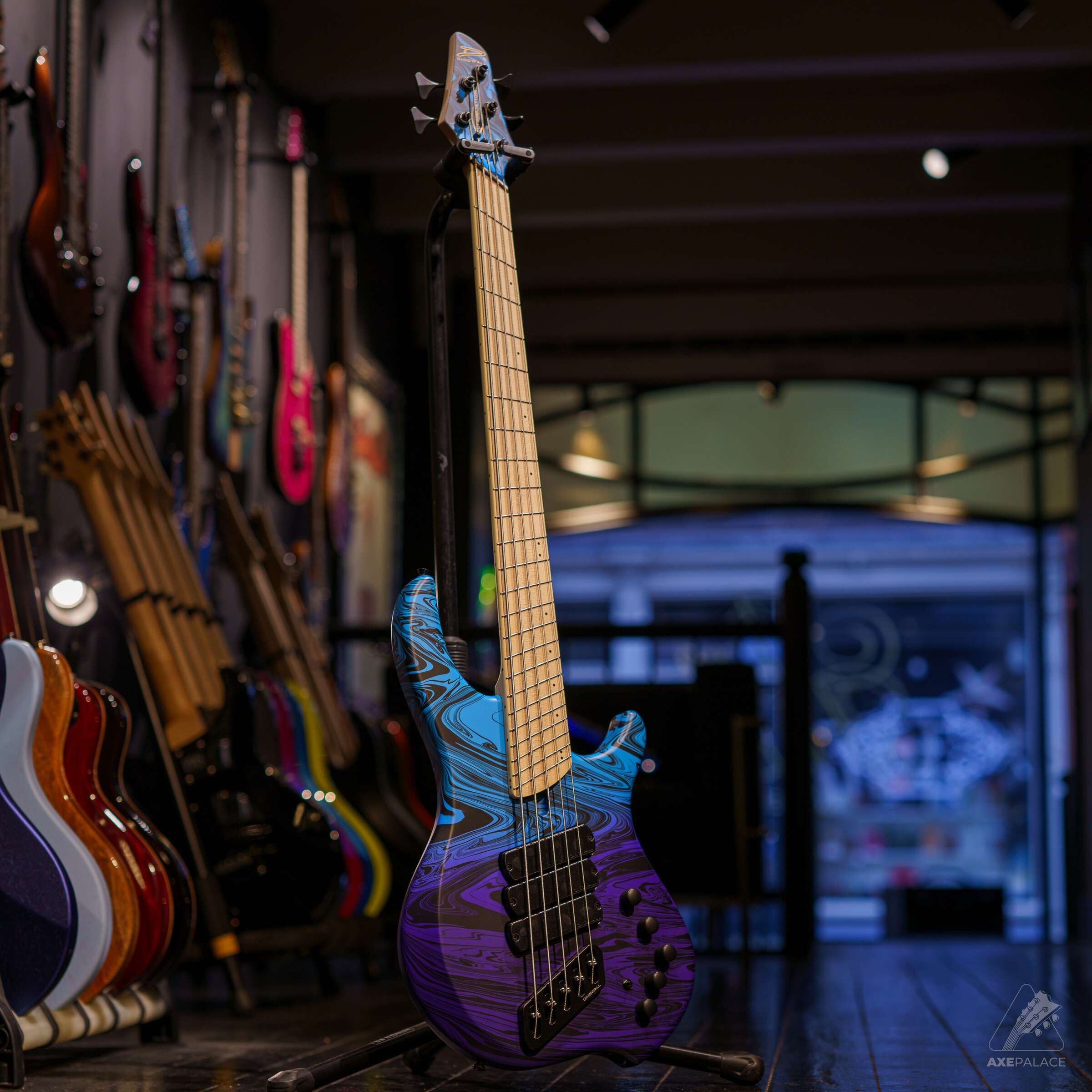 Dingwall NG3 5-String Adam "Nolly" Getgood Signature Bass - Blue Purple Fade Swirl Limited Edition - Image 2